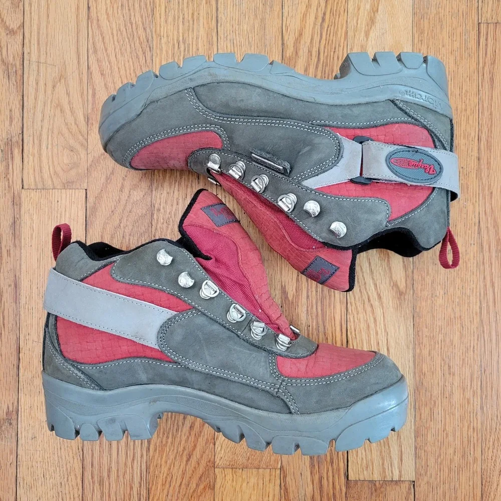 Vasque 7 Gore Tex Hiking Mountaineering Boot Red Gray Vibram Outdoor‎ Gore Tex